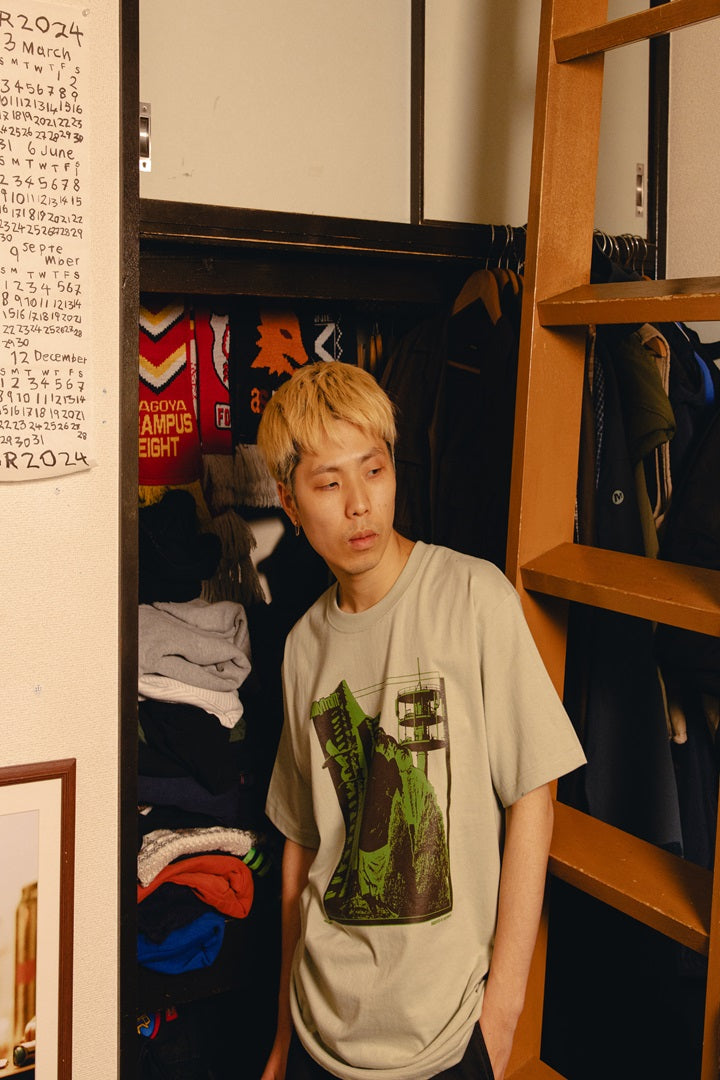 Billyrrom Tーshirt “Concrete”【green】
