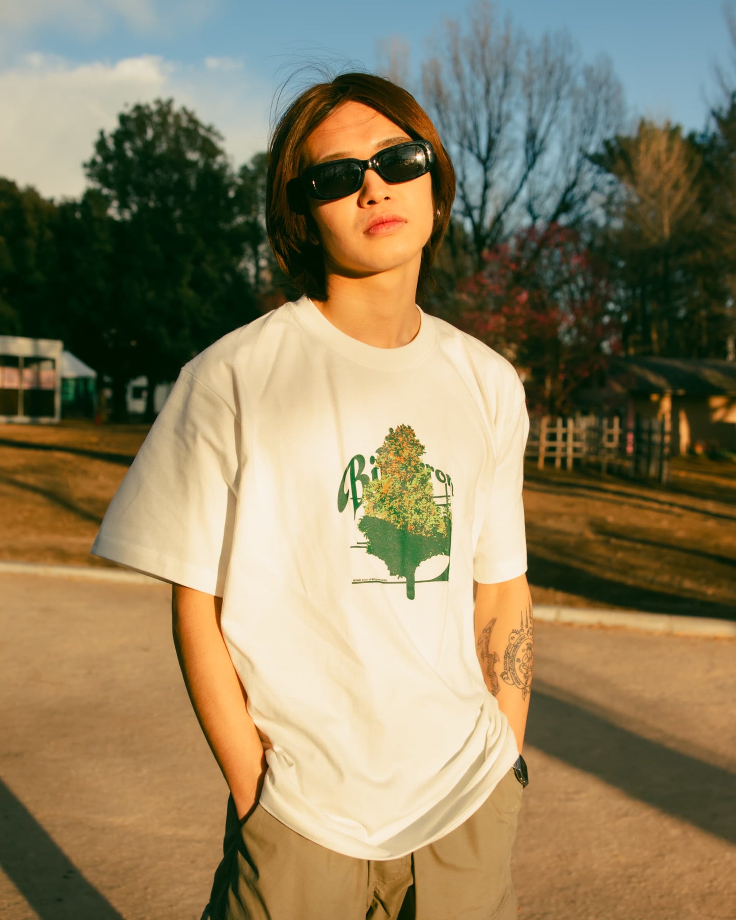 Billyrrom T-shirts “WiND”【white】