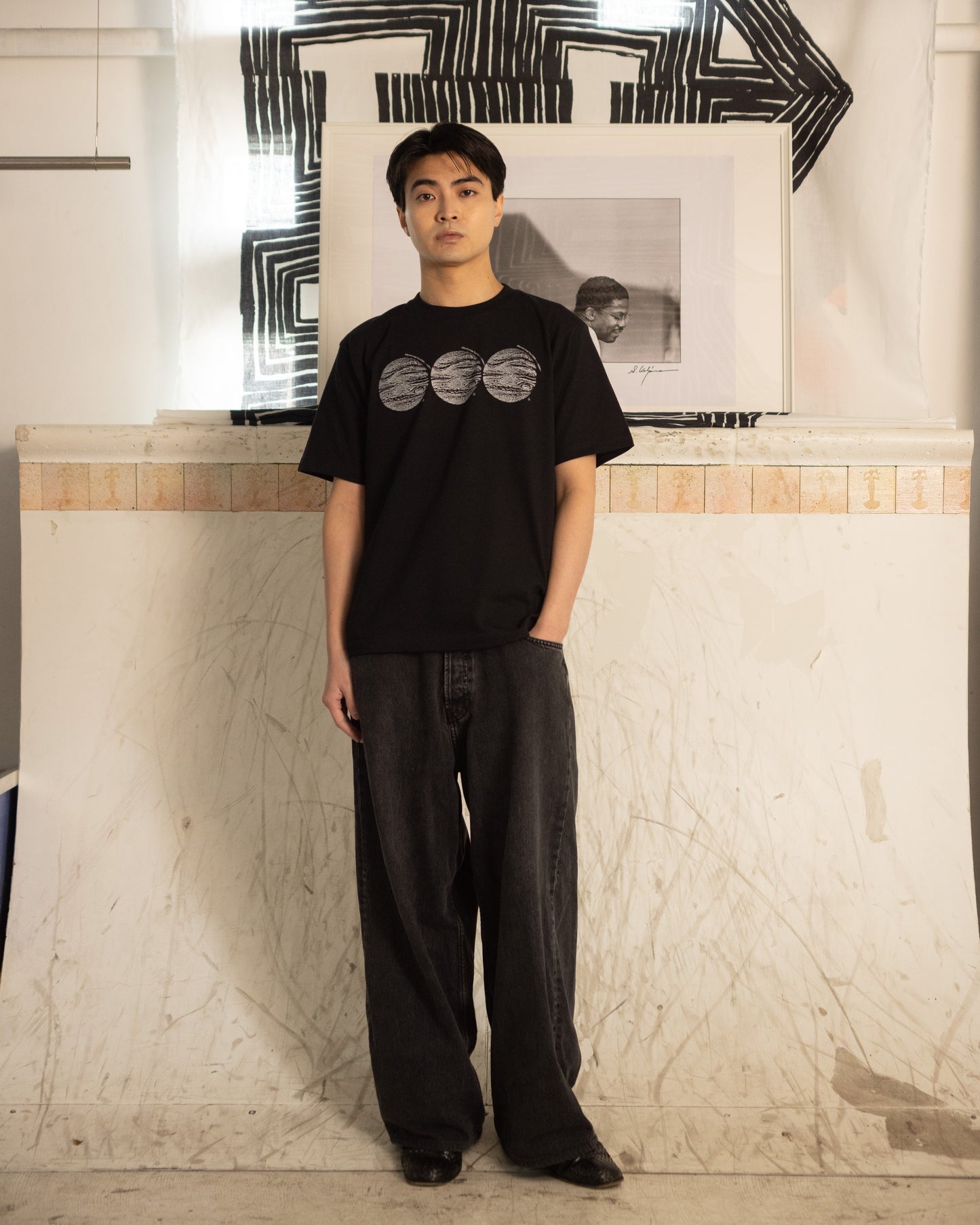 Billyrrom T-shirt "Jupiter="【black】